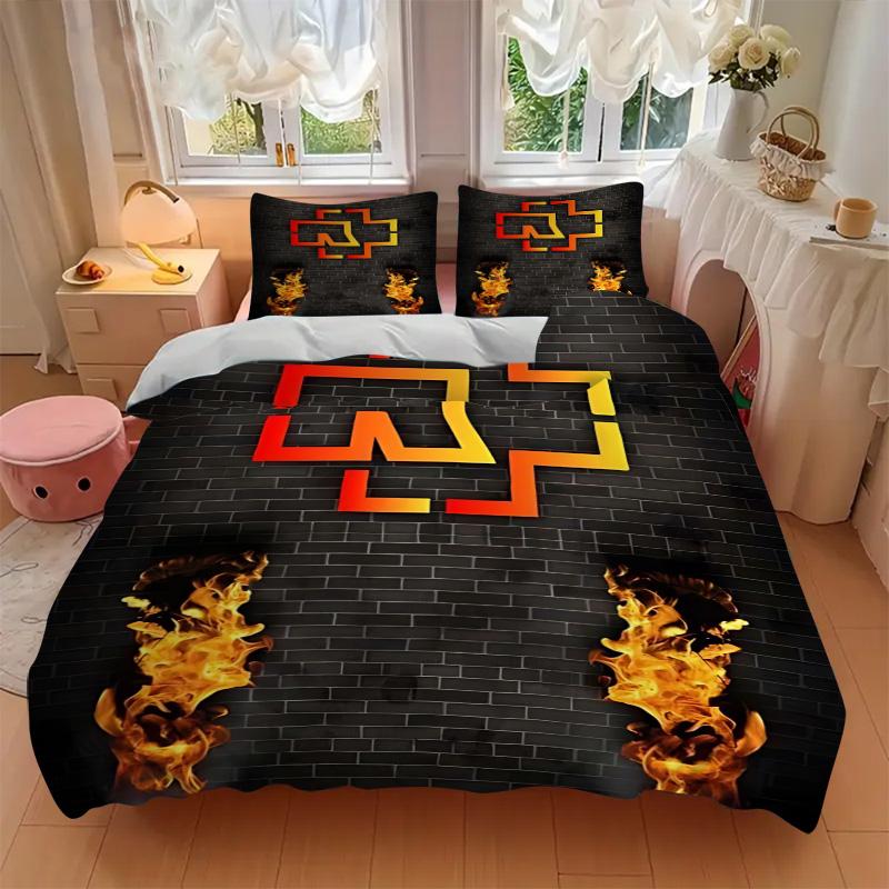 Symbol Brick Wall Print 3Pcs Bedding Setduvet Cover With 2 Bedropillowcase Home Birthday Gift