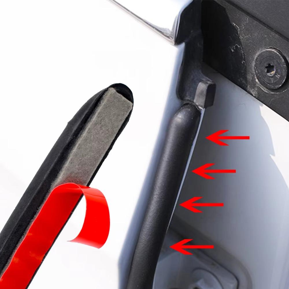 Universal B Pillar Seal Strip Car Door Gap Filler Weatherproof Dust Noise Reduction Rubber Weatherstrip Auto Decor Sticker