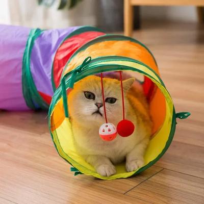 Труба Складная Плиссированная Игрушка для Котенка Маленькой Собаки Хорька Кролика Игрушка Туннель Труба Кошачий Туннель Игрушка Разной Формы Забавное Отверстие для Игры Питомца