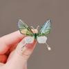Imitation Pearl Brooches Dragonfly/Butterfly Shaped Jewelry Pin Badge Pin  Clothing Accessories