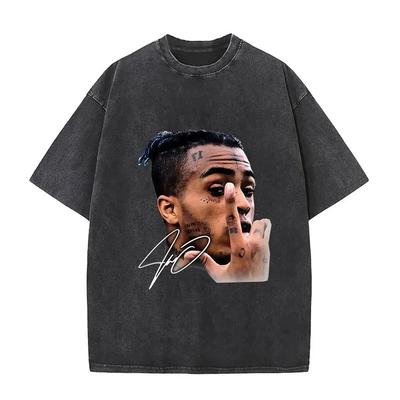 Винтажная футболка 90-х с альбомом XXXTentacion 2026 года, стираная, для мужчин и женщин, хип-хоп, готика, с коротким рукавом, одежда для фанатов панка, футболки