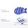 Climacool Удобные Простые Прочные Низкие Кроссовки для Бега Детские Кроссовки для Бега Синие Серебристые JH9099