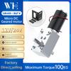 Bringsmart 5840-31zy DC 12V Вольтовый Мотор-редуктор Двойной Короткий Вал Реверсивная Коробка Передач Полностью Металлические Шестерни 12-470 об/мин Скорость Мотор 24V Br