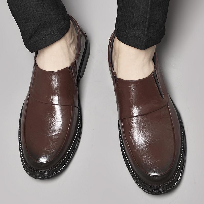 Роскошная мужская обувь, мужская обувь из натуральной кожи, качественная повседневная обувь на плоской подошве, мягкая обувь из натуральной коровьей кожи