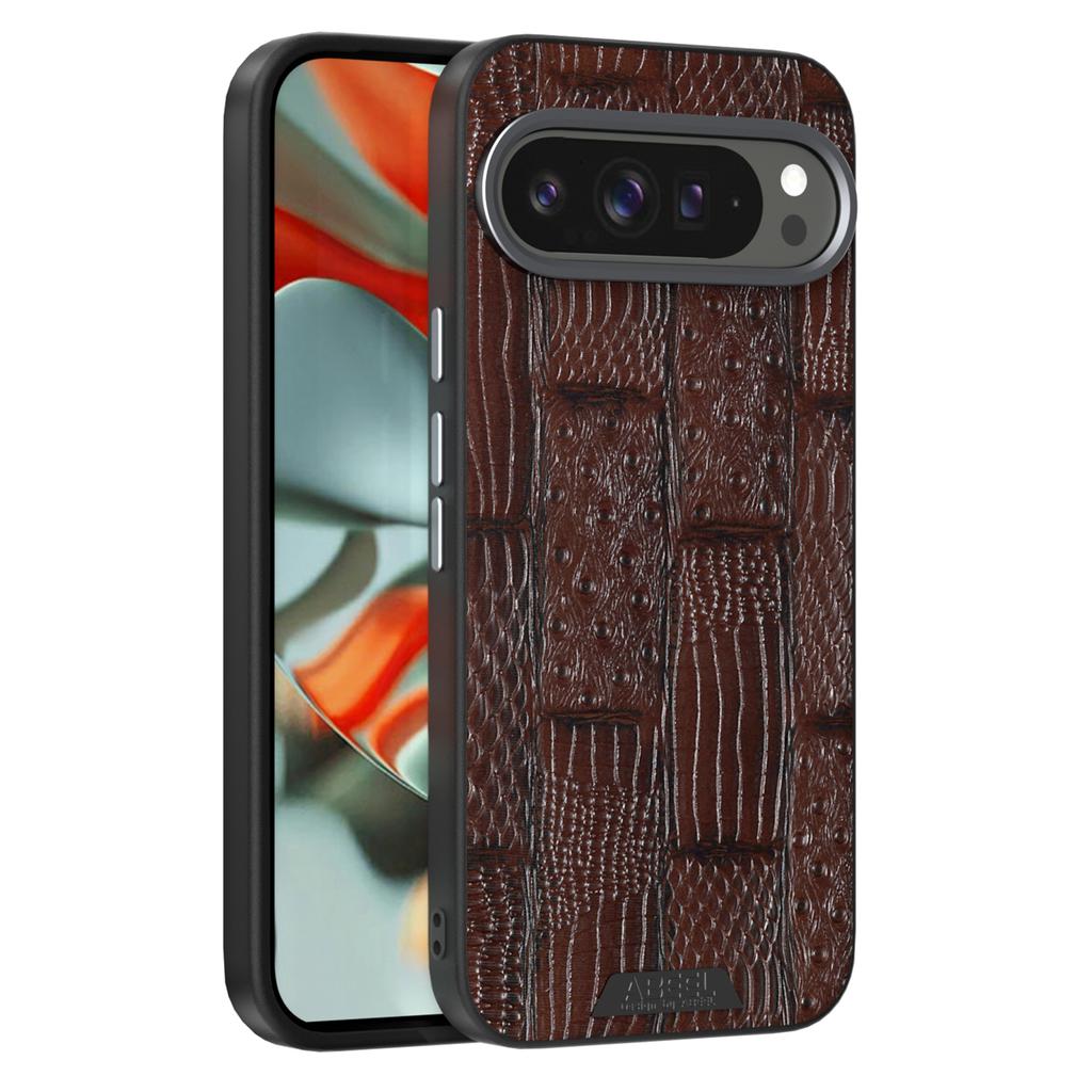 ABEEL Чехол для Google Pixel 9 Pro/Pixel 9, совместимый с MagSafe, текстура зверя, микроэмбоссированная задняя крышка