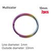 1/2 шт. Высококачественный круглый карабин из титанового сплава, пряжка для ключей, портативный держатель, EDC брелок, кольцо для ключей