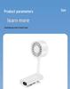 Weilexing 360° Portable Clip-On Fan with Digital Display