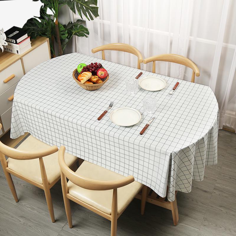 Овальная скатерть водонепроницаемая маслостойкая ПВХ крышка стола чехол декоративный обеденный стол кофейня свадебный декор красивая крышка стола