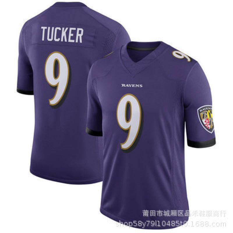 Baltimore Ravens NFL Football Jersey 8 Lamar Jackson 9 Custom Stitched Cotton Sports Fan Apparel Men Women