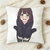 Cute MMenhera CChan Girl Doublesided Printed Square Decorative Cushion Cover for Sofa Living Room Home Decor