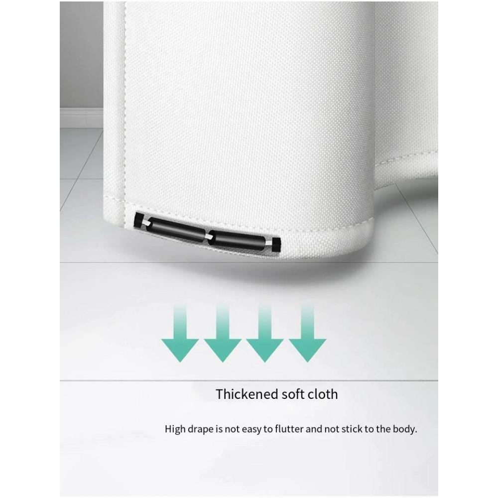 Занавеска для ванной с рисунком морских звезд, водонепроницаемая, устойчивая к плесени, перегородка для ванной комнаты для разделения сухой и влажной зон с крючками