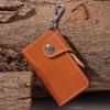 Винтажный набедренный чехол для ключей из натуральной кожи с отделениями для карт - Многофункциональный держатель для ID-карты и ключей