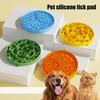 Pet Slow Feeder Mat, Soft Silicone Dog Lick Mat, Prevents Choking, Slow Feeder Dish for Dogs Cats Kibbles Thick Treat