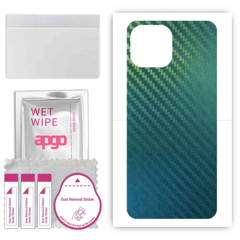 apgo Защитная наклейка для задней панели, совместимая с Xiaomi 11 Lite 5G NE, пленка для обертывания, фольга, винил - узор Carbon Chameleon CAKA1