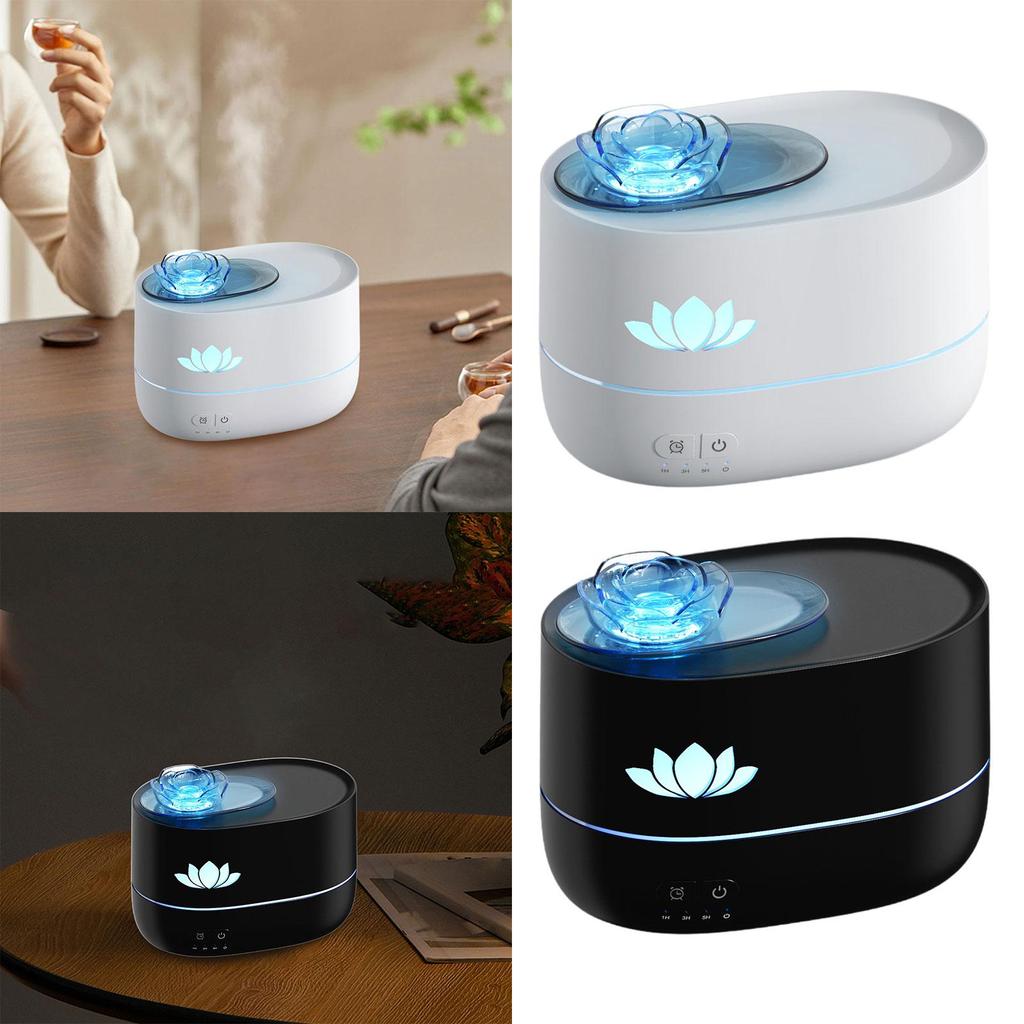 Essential Oil Diffuser 3 Gear Timer Colorful Ambient Night Light Desktop Humidifier for Hotel Tabletop Living Room Bedroom Home