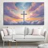 Абстрактный Христианский Иисус Крест Красочная Масляная Живопись Напечатанная на Холсте Райский Сад Религиозные Постеры для Декора Гостиной