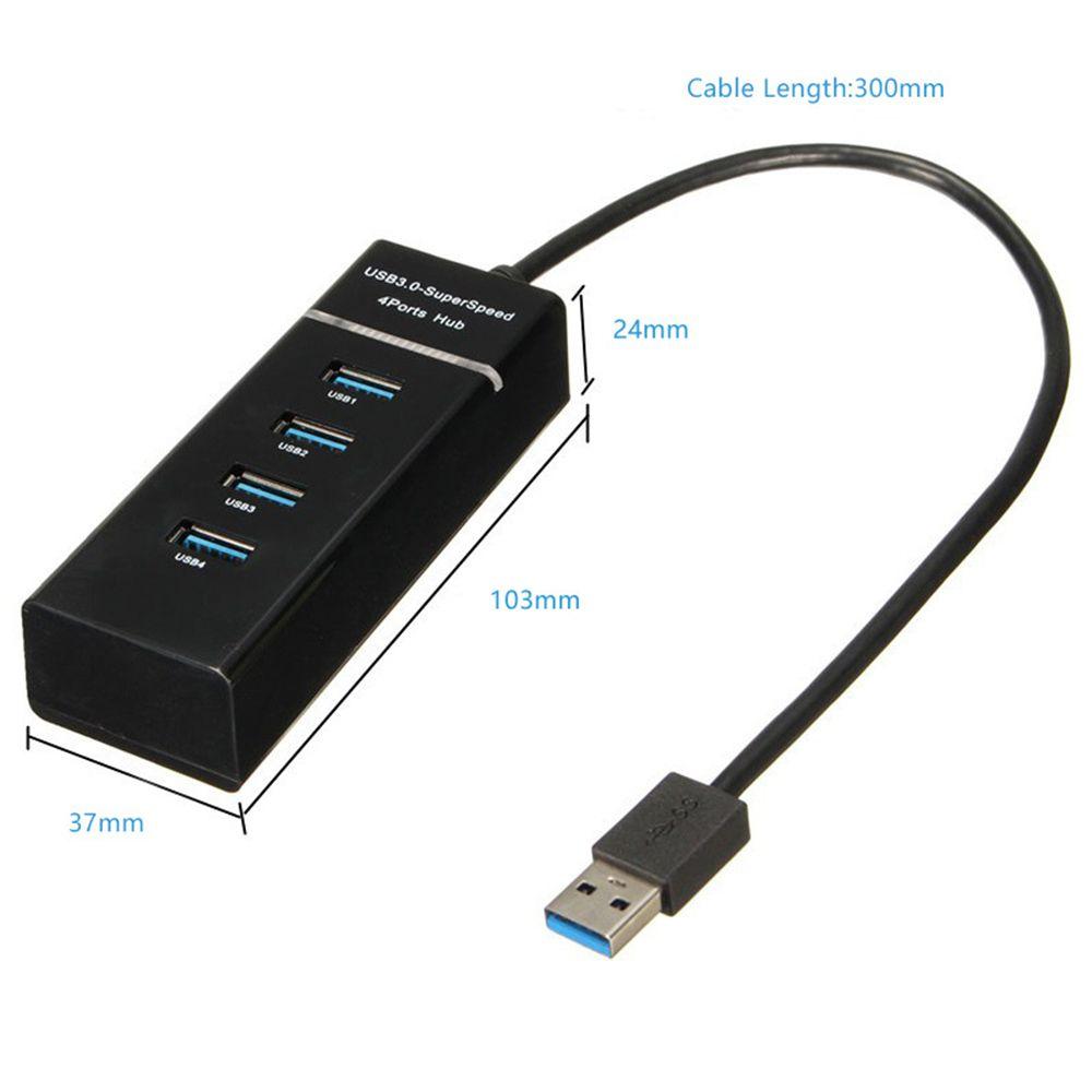 Durable Universal High Speed Up to 5Gbps Expander 4 Ports Splitter USB 3.0 Hub Data Sync Adapter