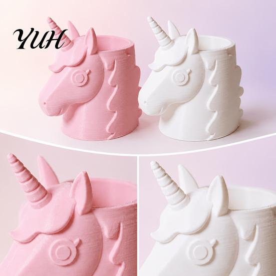 3D Printed Pen Holder Horse Makeup Brush for Desk, Cute Vanity Organizer Pens And Stationery, Kawaii Storage Container Home Office Decor Decorative