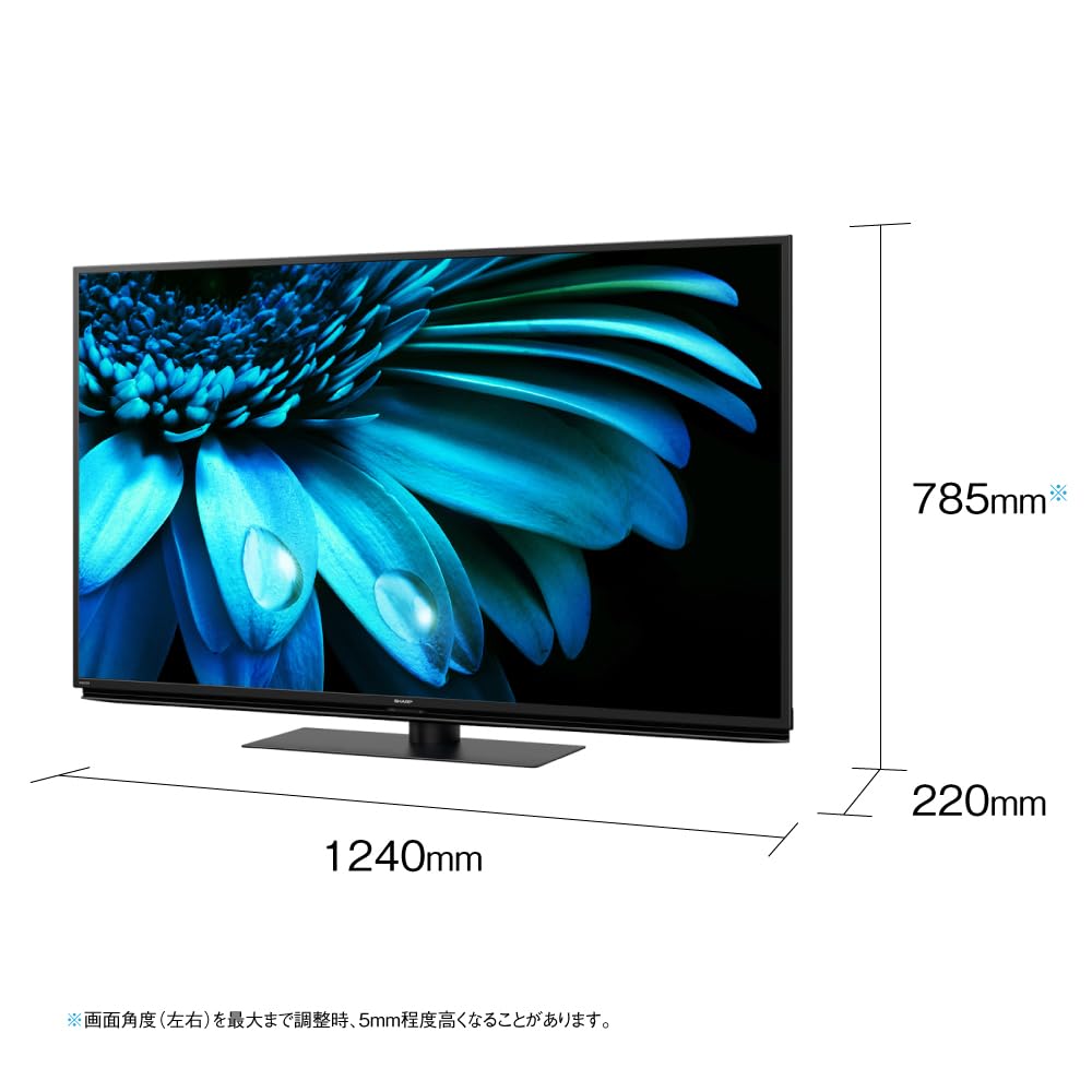 Sharp 55V 4K LCD TV AQUOS Google TV Dolby Atmos вращающаяся подставка 4T-C55EL1