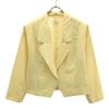 100% Wool Tailored Jacket 40 Yellow Women Used