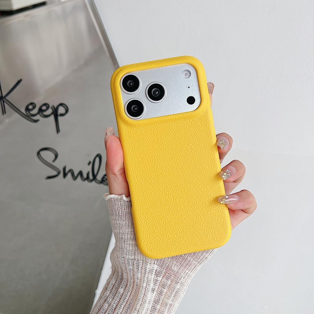 Чехол для телефона премиум-вида для IPhone 17, однотонный, с текстурой кожи, чехол для телефона Apple 16, мягкий чехол 13/12