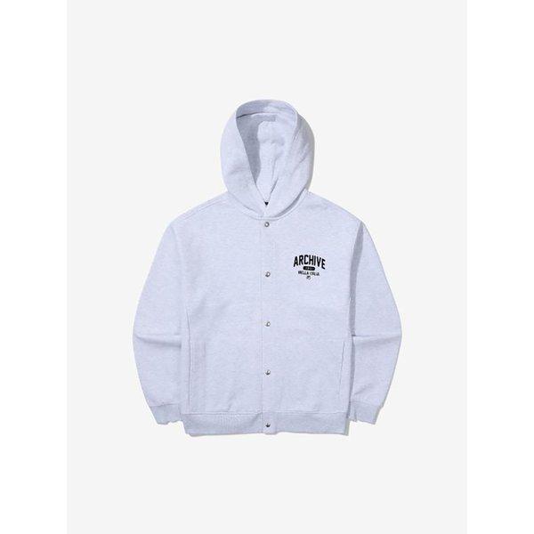 Fila Hooded Cotton Blend Jersey Jacket