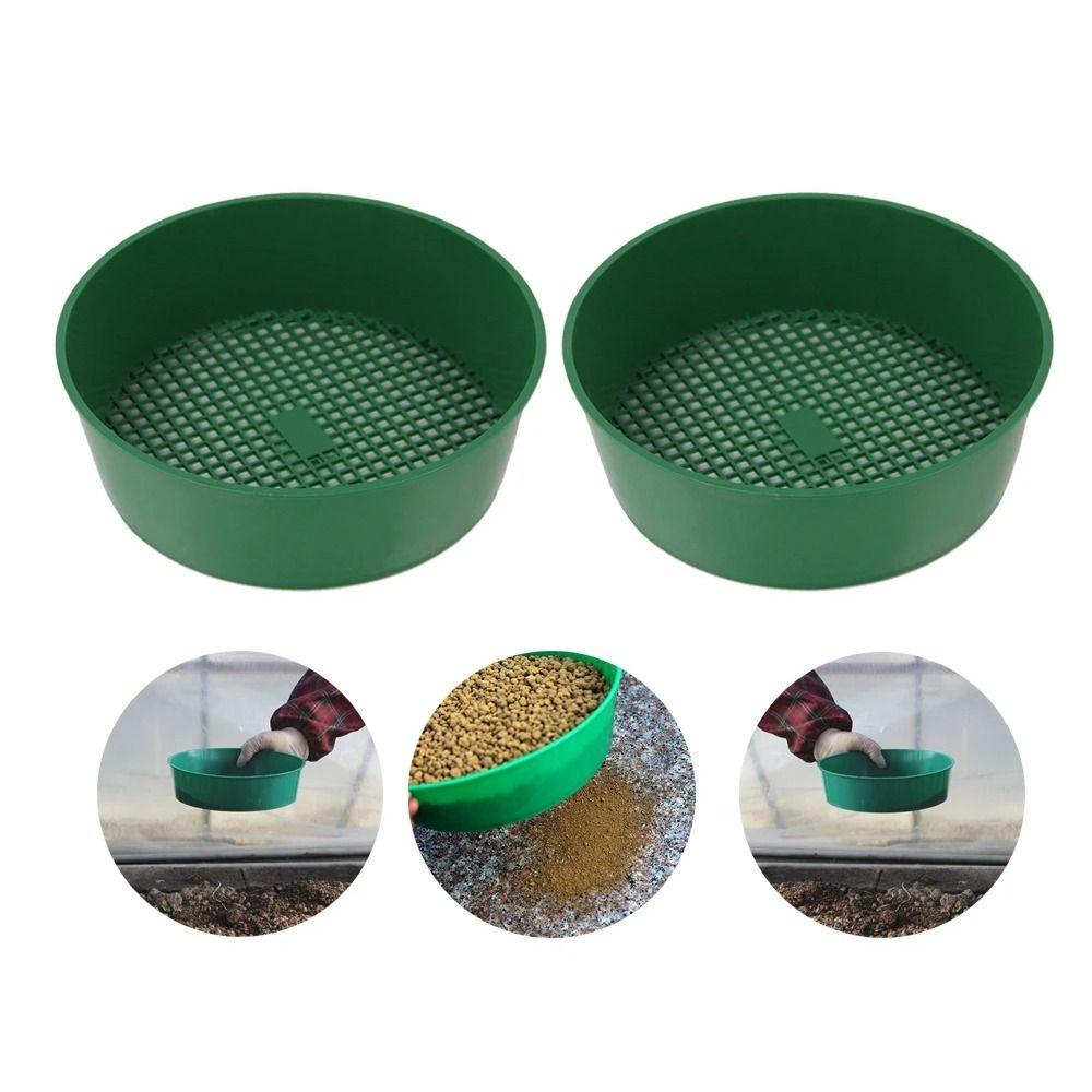 Plastic Soil Sieve Green Rock Sifter Gardening Tool Garden Sieve  Home Planting