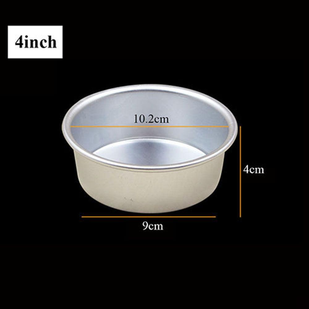 Bakeware Baking Tools Round Pattern Aluminum Alloy Die Cake Pan Tray Pudding Mold Fixed Bottom