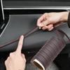Универсальные автомобильные молдинги, отделка из искусственной кожи, декоративная полоса для наклейки на приборную панель автомобиля, полоски для салона автомобиля, новый стиль