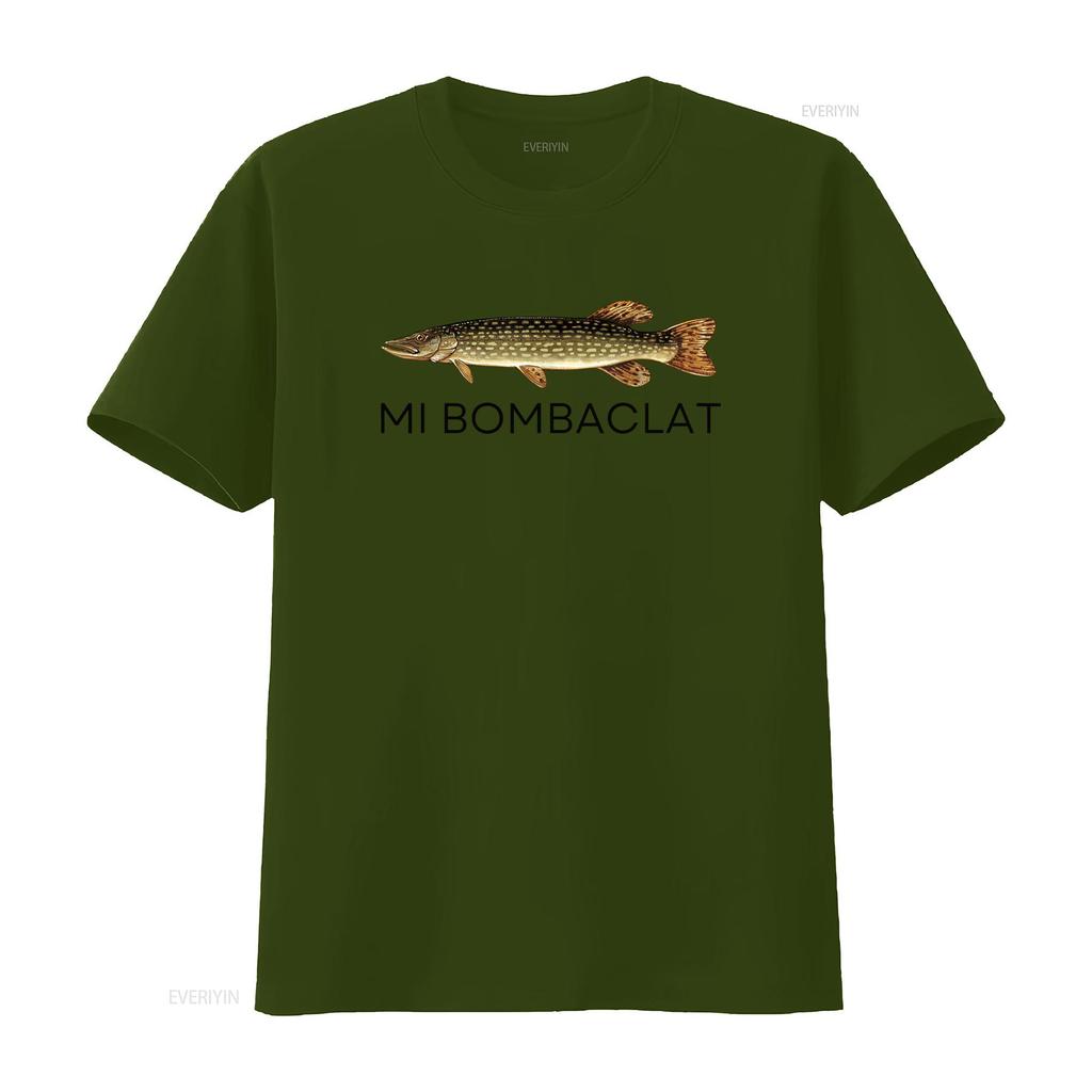 MI Bombaclat Funny Oddly Specific Fish Meme T Shirt vintage Washed Top For Everyday Wear Versatile homme Unisex Slightly