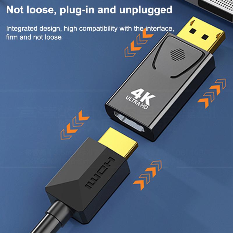 Разъем Dp To Hdtv 4K Displayport Dp Папа К HDMI-совместимому Мама Адаптер Конвертер Видео Аудио Штекер Для Компьютера Телевизора Ноутбука