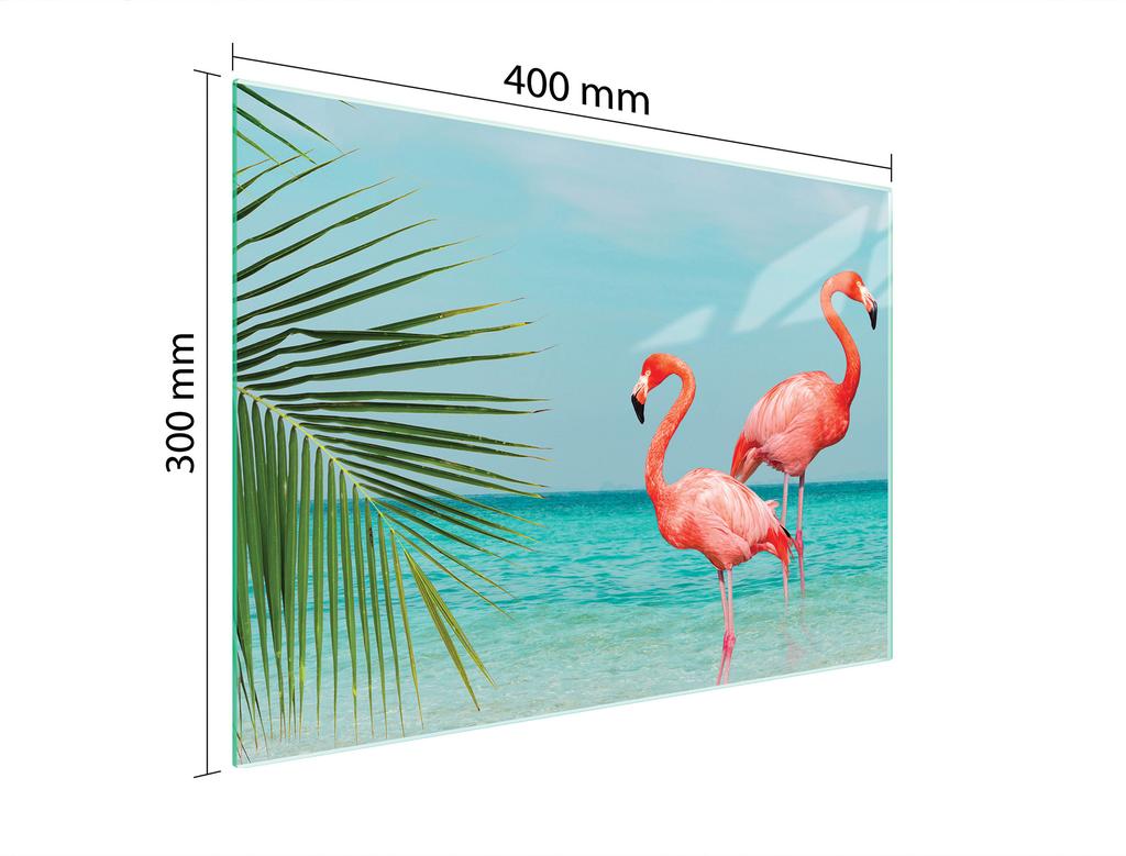 SZKLANA DESKA DO KROJENIA 40x30 FLAMING