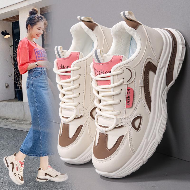 Sneakers autumn new large size one wear-resistant soft-soled dad shoes