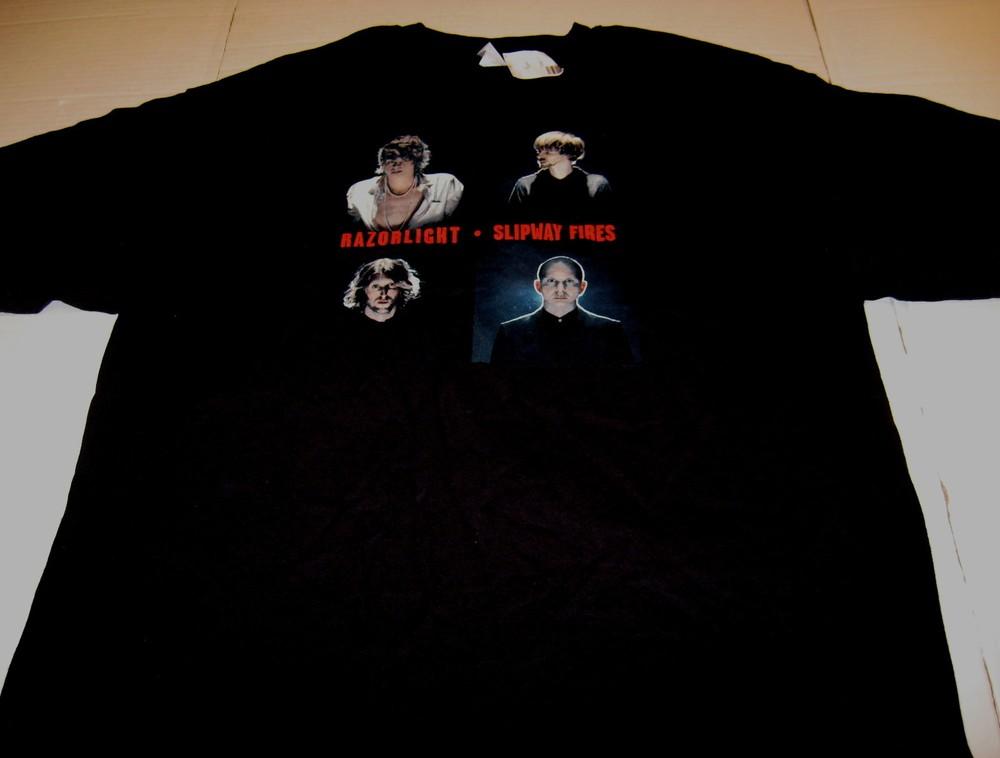RAZORLIGHT Slipway Fires 2009 World Concert Tour - Black T-Shirt New! NWT LARGE Unisex T-Shirt