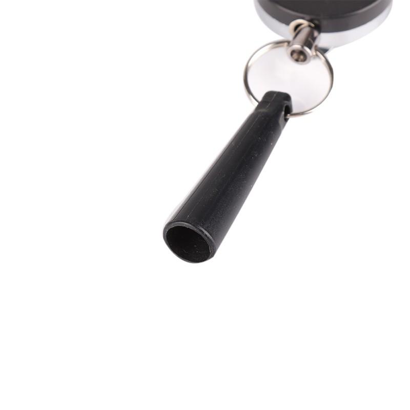 Выдвижной держатель для карандашей из нержавеющей стали, силиконовый АБС-пластик, анти-потерянная веревка, брелок для ключей, зажим для ремня