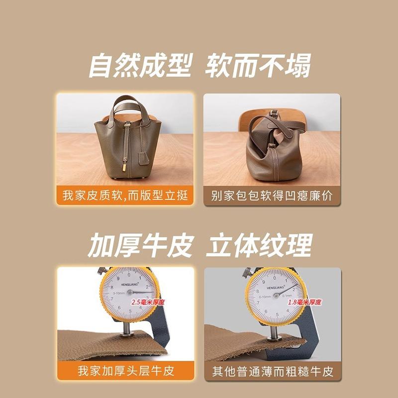 Большая сумка-корзина для овощей, женская сумка из коровьей кожи первого слоя, модная повседневная, сумка-ведро большой вместимости, женская сумка из натуральной кожи.