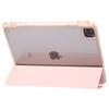 For iPad Pro 13 (2024) Tablet Case TPU+Acrylic+PU Drop Protection Cover with Tri-Fold Stand
