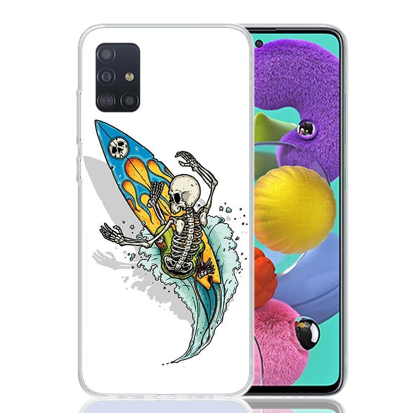 Эстетичный чехол для телефона с изображением доски для серфинга Для Samsung Galaxy A52 A32 A22 A12 A02S A50S A30S A51 A31 AA71 Note 20 Ultra 10 S10 Plus Galaxy