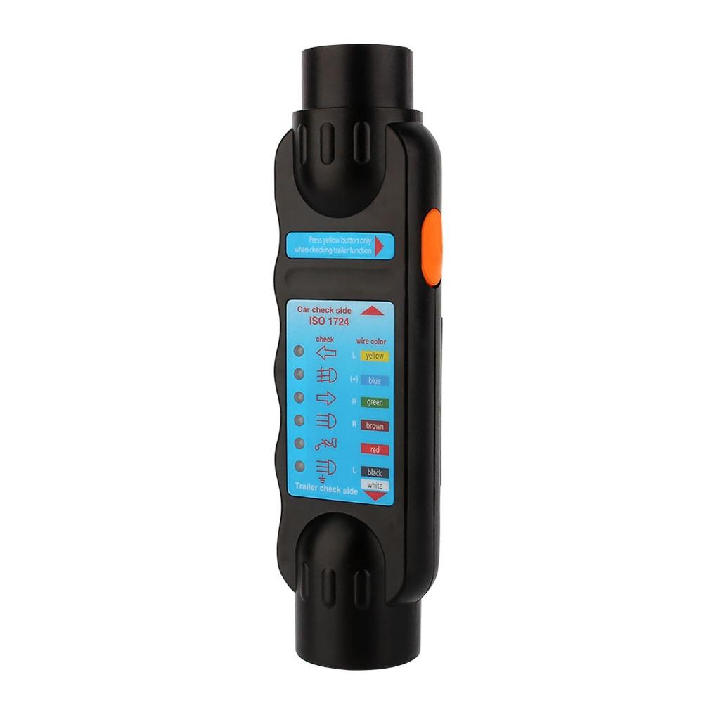 12V Trailer Tester Tool 7 Pin Trailer Light Tester Towing Wiring Tester  Maintenance Technician