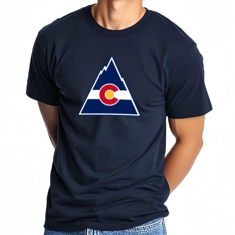 Camiseta CláSica De Hockey Colorado Para Hombre Camiseta De Manga Corta Ropa De Anime Camisetas De Secado R