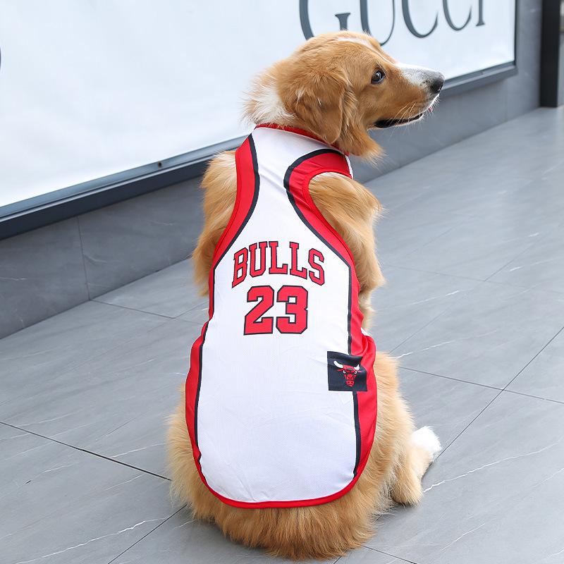 Футболка для собак World Cup — легкая летняя одежда для мелких, средних и крупных пород, таких как золотистые ретриверы, пудели, хаски и корги.