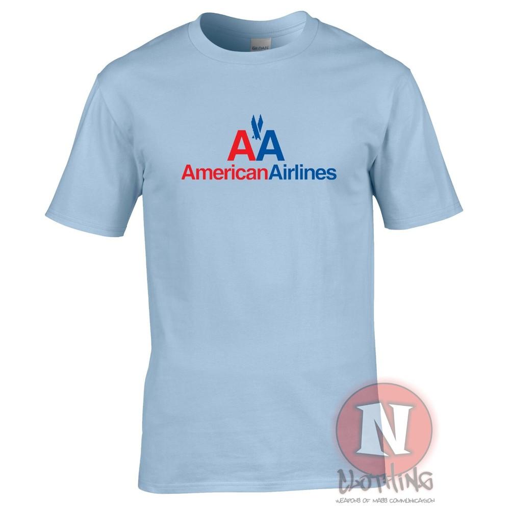 Футболка с логотипом American Airlines 1965 года Классический самолет Споттеры Экипаж авиакомпании Аэропорты