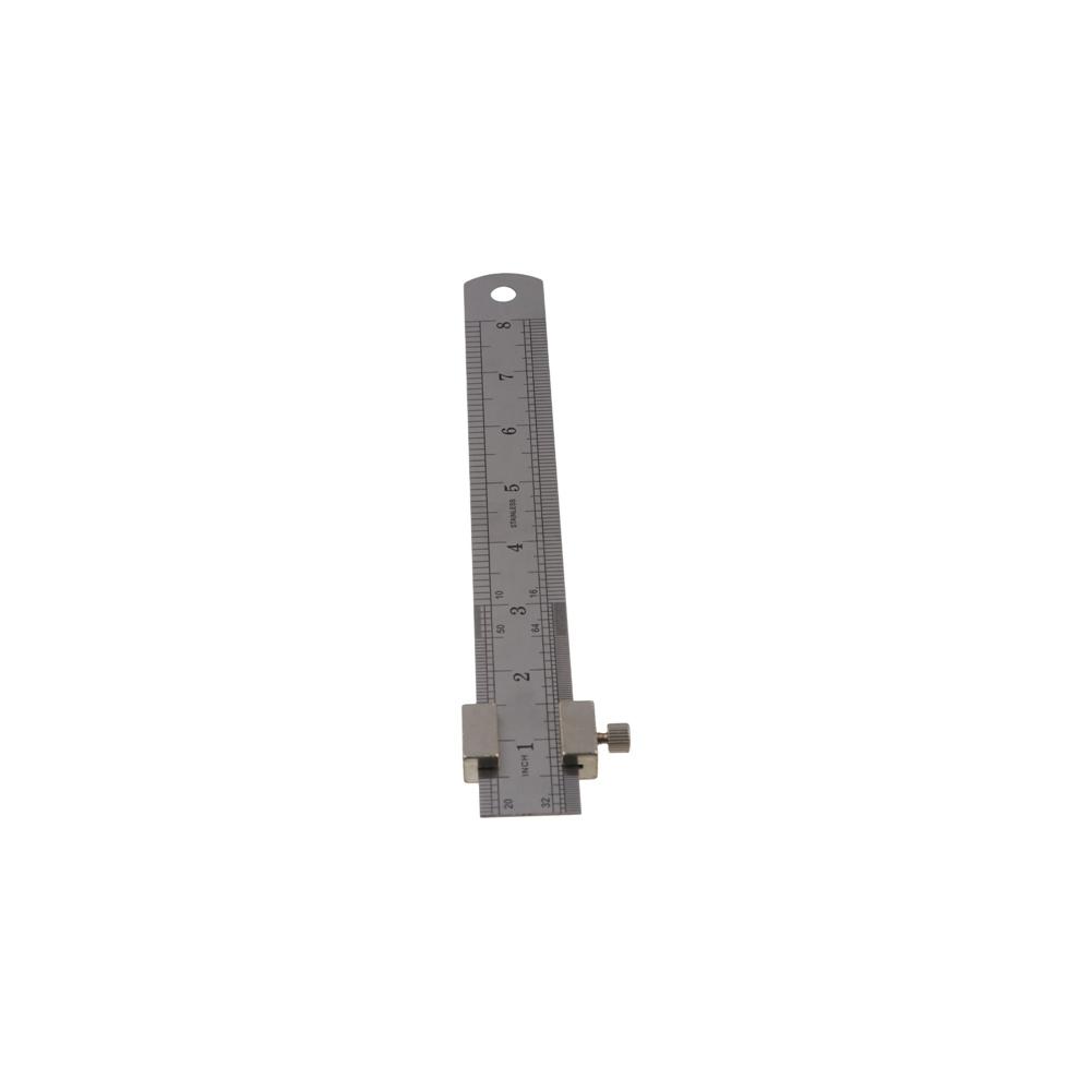 Adjustable Steel Ruler Positioning Block Square Marking Gauge Brass Angle Scriber Line  Home