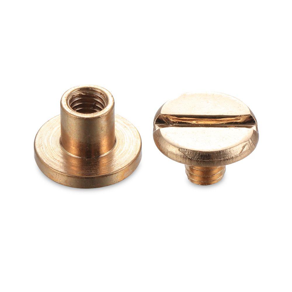 10sets Shoes DIY Decoration Nail Garment Leather Craft Nail Rivets Cloth Button Screw Brass