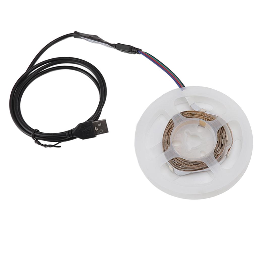 USB 5V Светодиодная лента RGB 5050 с изменением цвета, с управлением через Bluetooth-приложение, для декора дома, комнаты, вечеринки