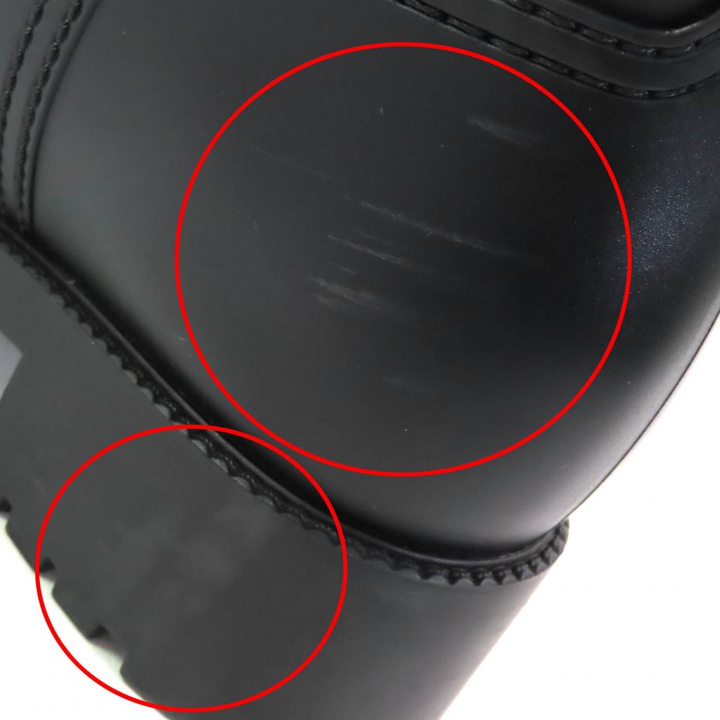 Great ROGER VIVIER short boots Tempet Viv Strassbacks rubber rain boots black Women 37 Used