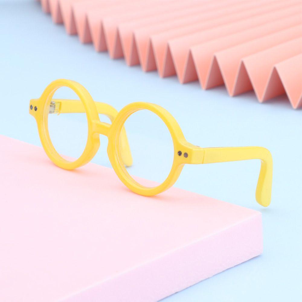 Lovely Candy Color For Blythe Miniature Doll Glasses Toys Eyewear Plush Doll Clear Lens Eyeglasses
