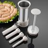 1 комплект колбасной насадки из нержавеющей стали с 4 насадками, эффективное оборудование для начинки колбас для домашней кухни