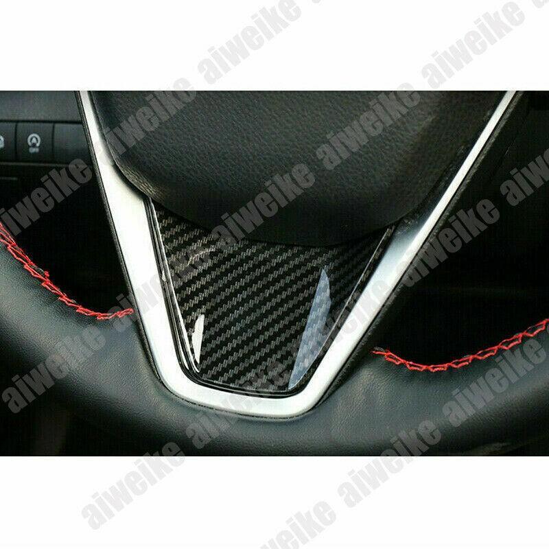 For Toyota Camry 2018-2023 Carbon Fiber lnner Steering Wheel Button Frame Cover