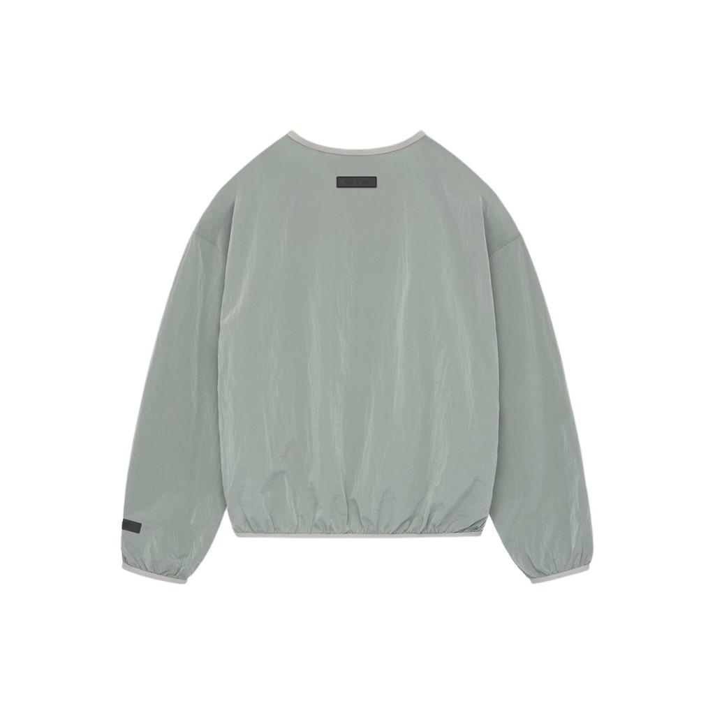 Fear of God Essentials Складной нейлоновый пуловер с круглым вырезом Seal Мужские топы Серый 186SP244065F